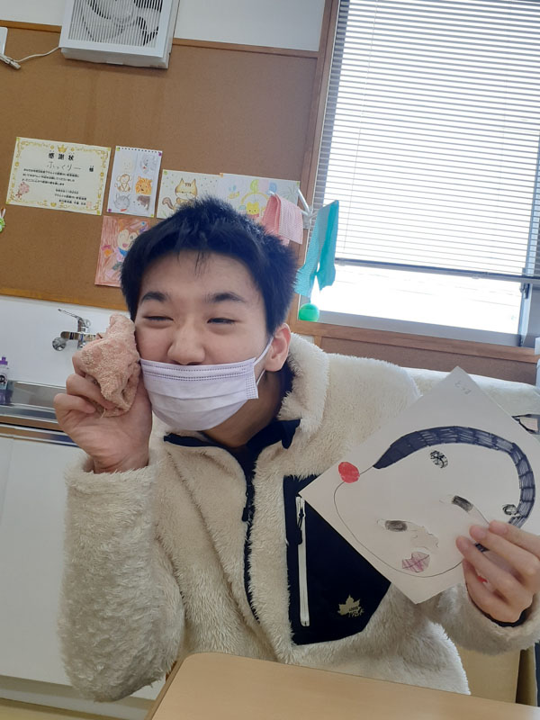 福笑い完成